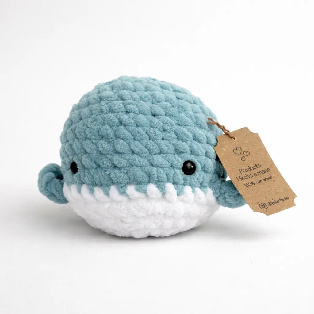 Ballena celeste Amigurumi tejido a crochet 0 21