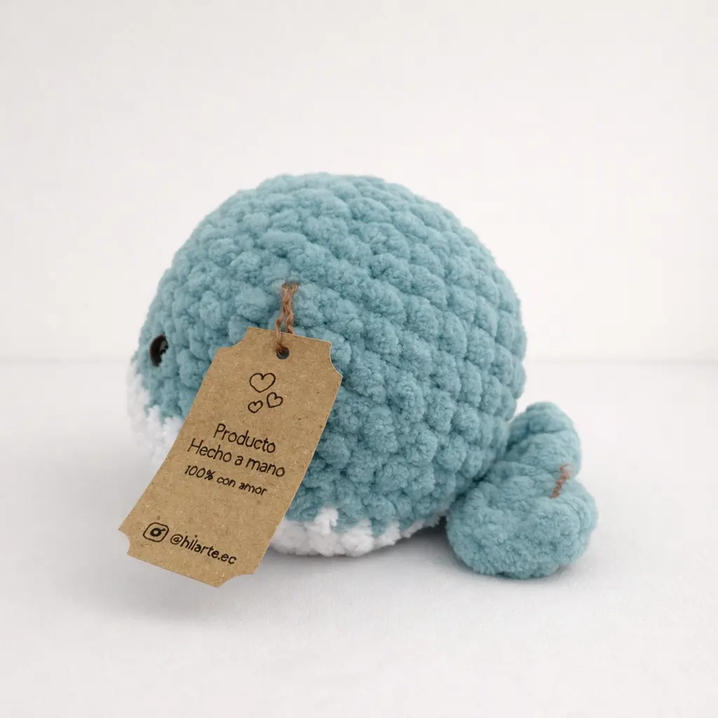 Ballena celeste Amigurumi tejido a crochet vista 0 20