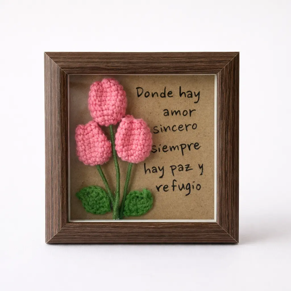 Cuadro decorativo pequeño llamado donde hay amor 00 03