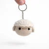 Llaverito de cabeza de ovejita tejida a crochet vista 58