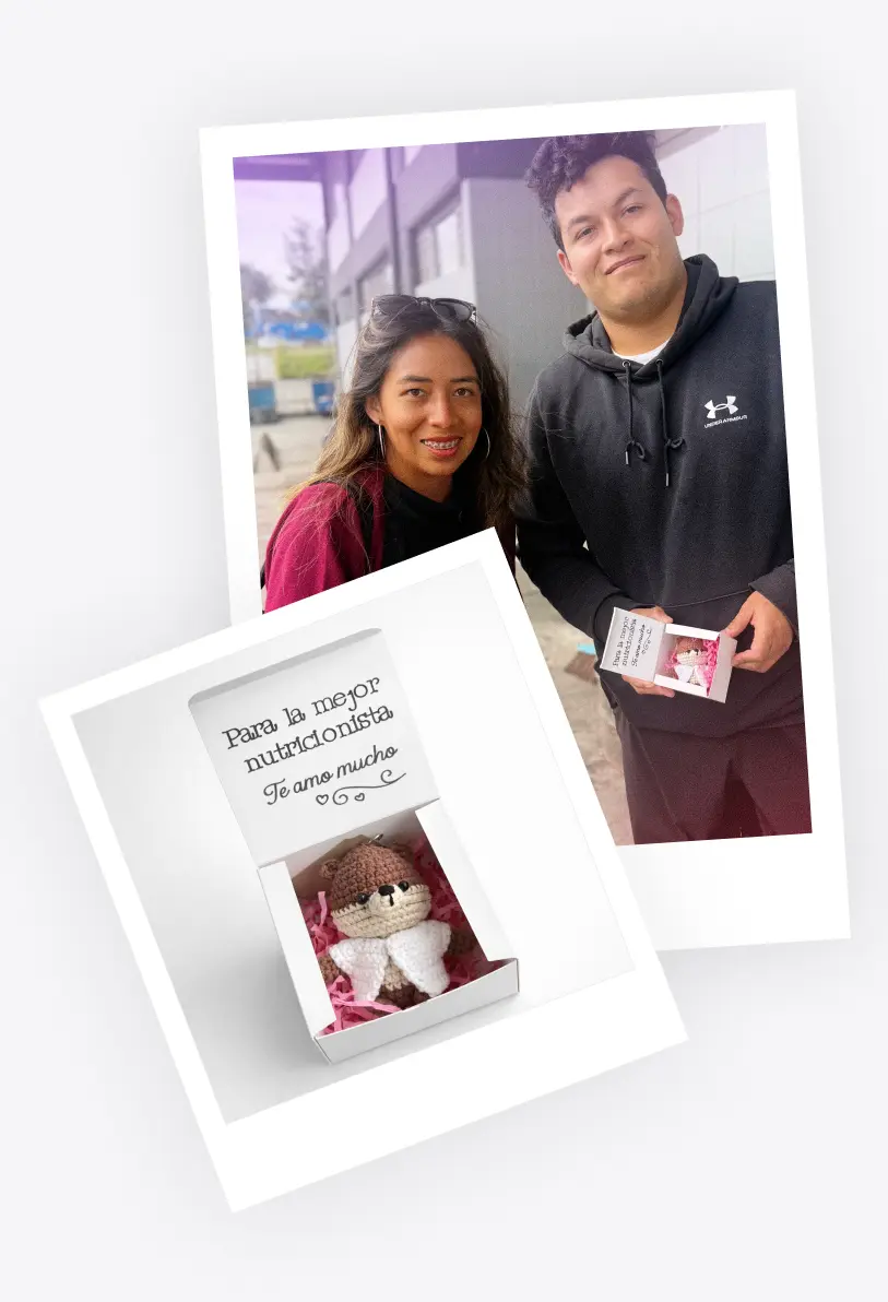 Testimonio entrega de nutria amigurumi personalizado 1